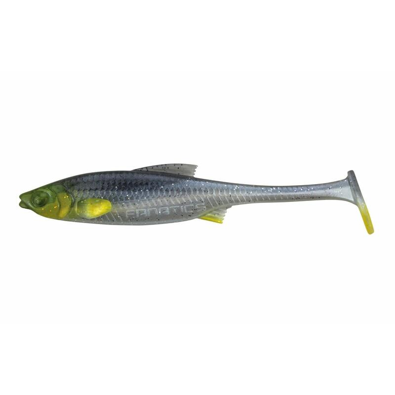 Leurre souple - Stucki - Real Rider PADDLE Tail 7cm/2.0g - Yellow Roach