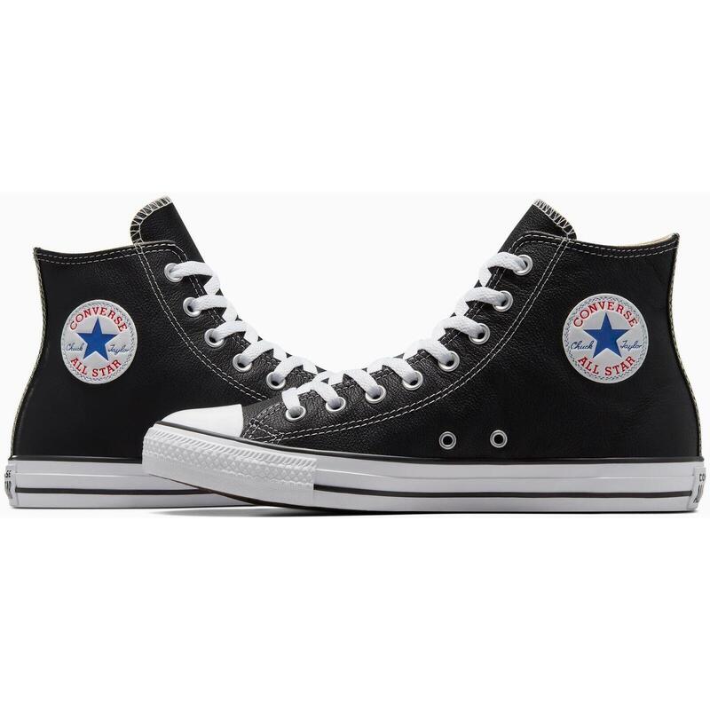 Zapatillas Converse Chuck Taylor HI Leather, Negro, Unisexo