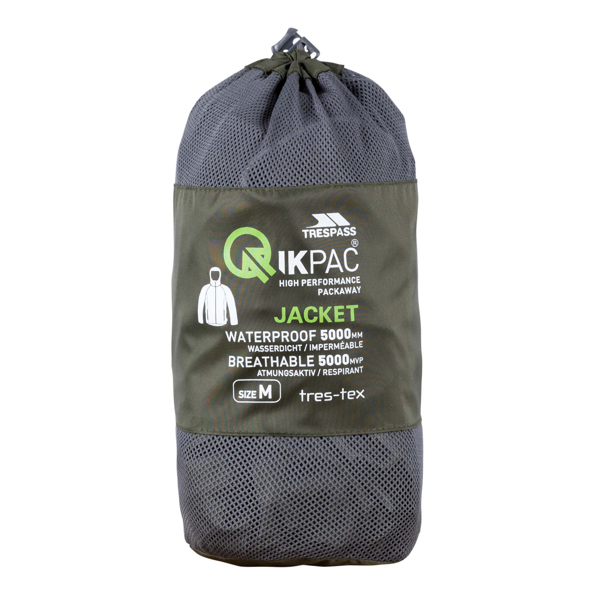Unisex Qikpac X Opbergbare Jas (Mos) 3/5