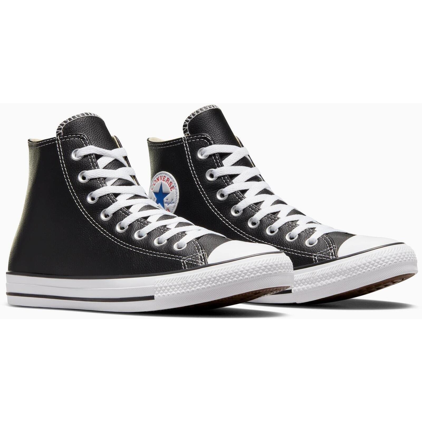 Sneakers Converse Chuck Taylor HI Leather, Zwart, Uniseks 3/5