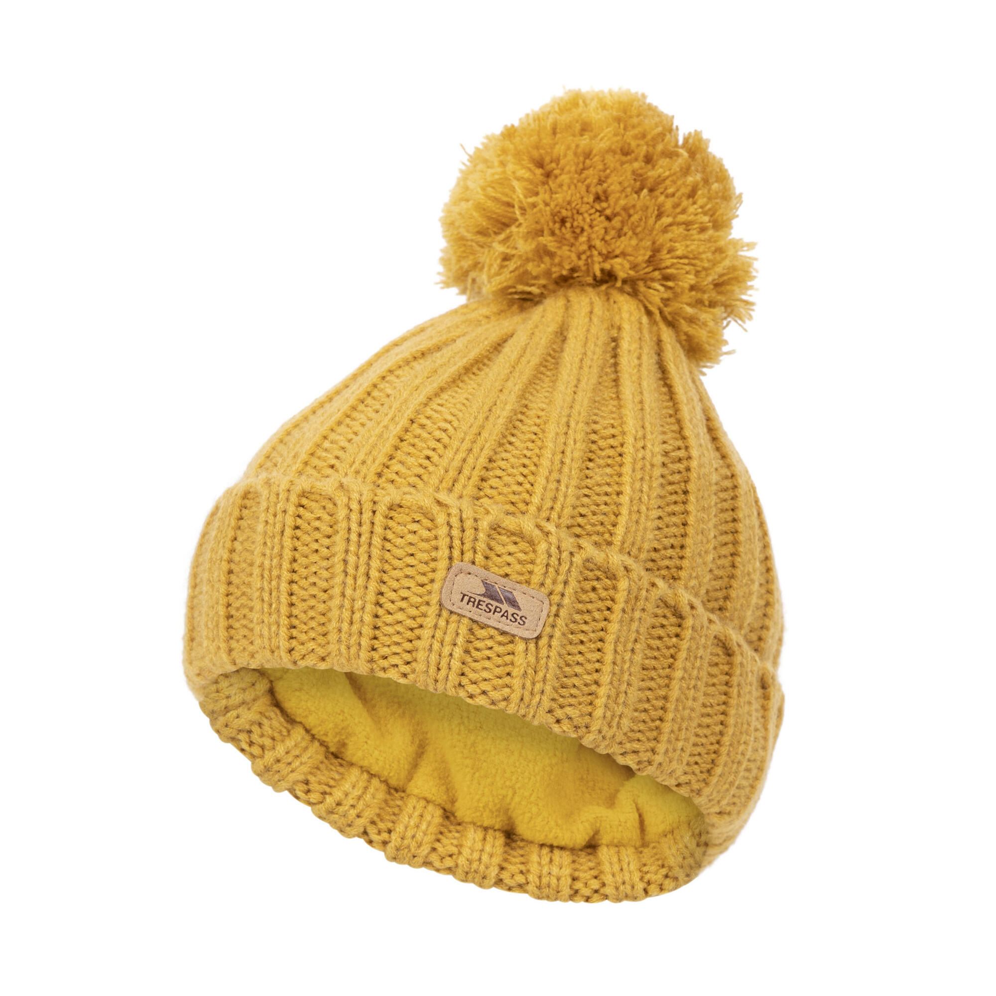 Chapeau Motif/style Pompon THORNS Enfant (Jaune Foncé) 3/4