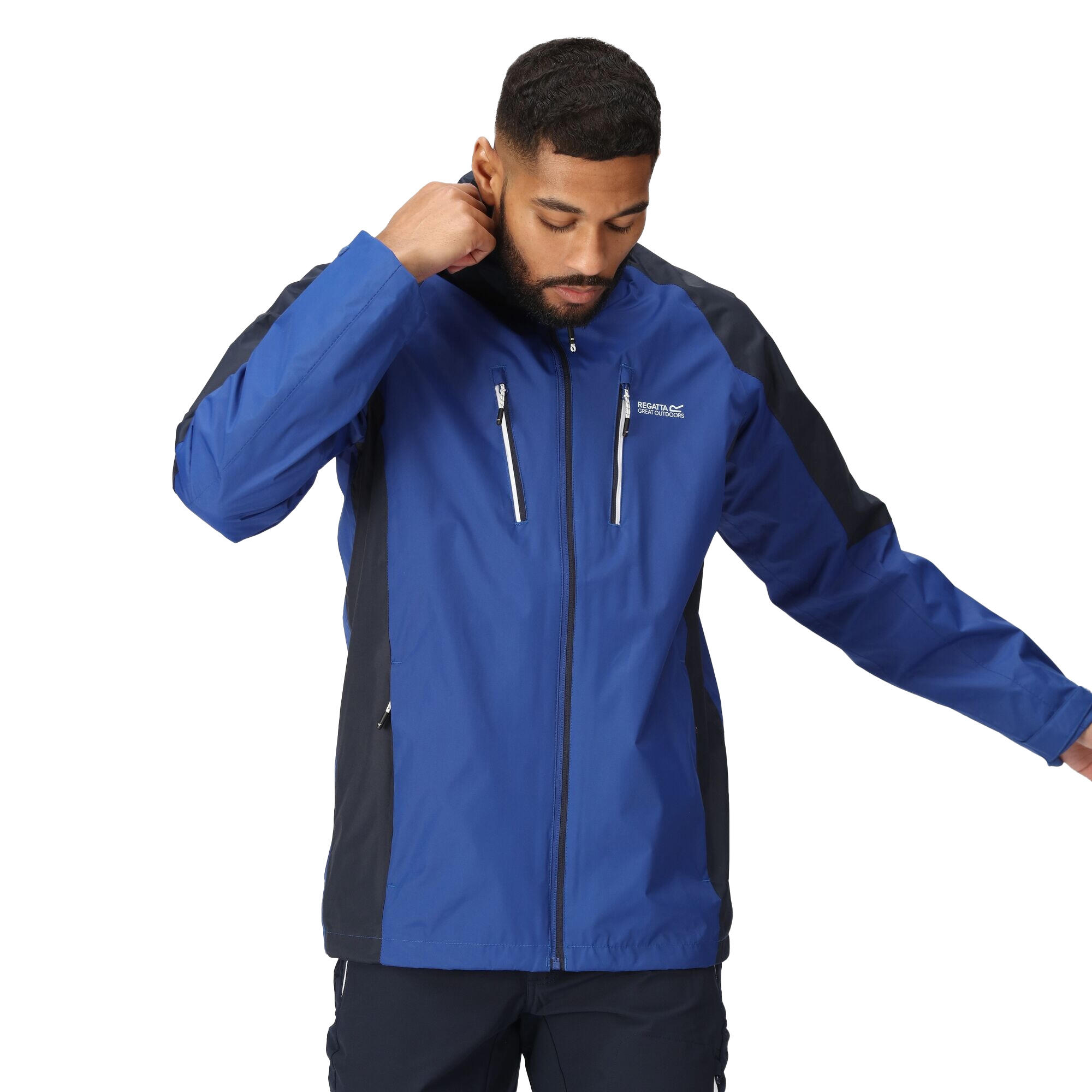 Veste Imperméable CALDERDALE Homme (Bleu Foncé / Bleu Roi) 3/4