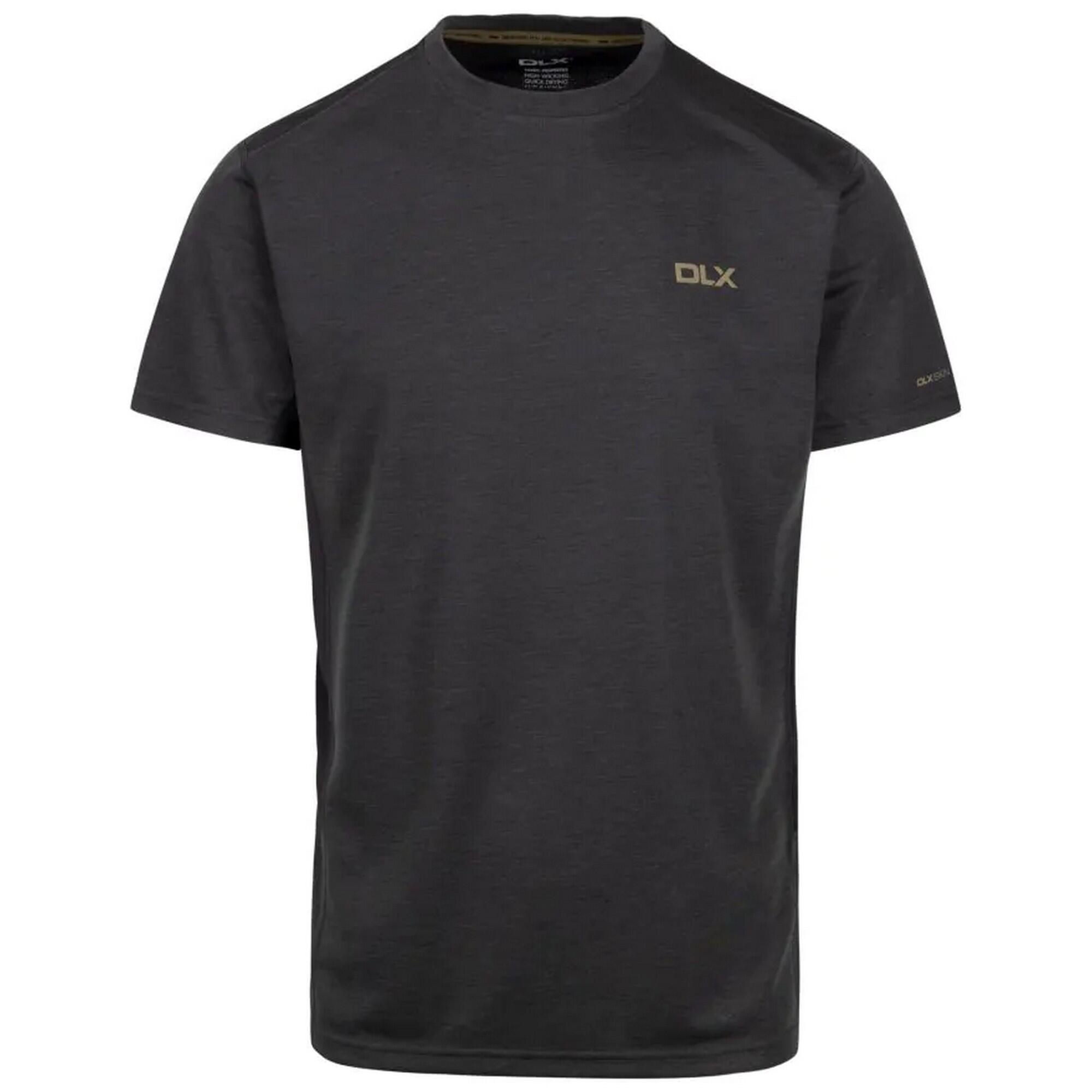 TRESPASS Mens Garvey DLX Marl TShirt (Dark Grey Marl)