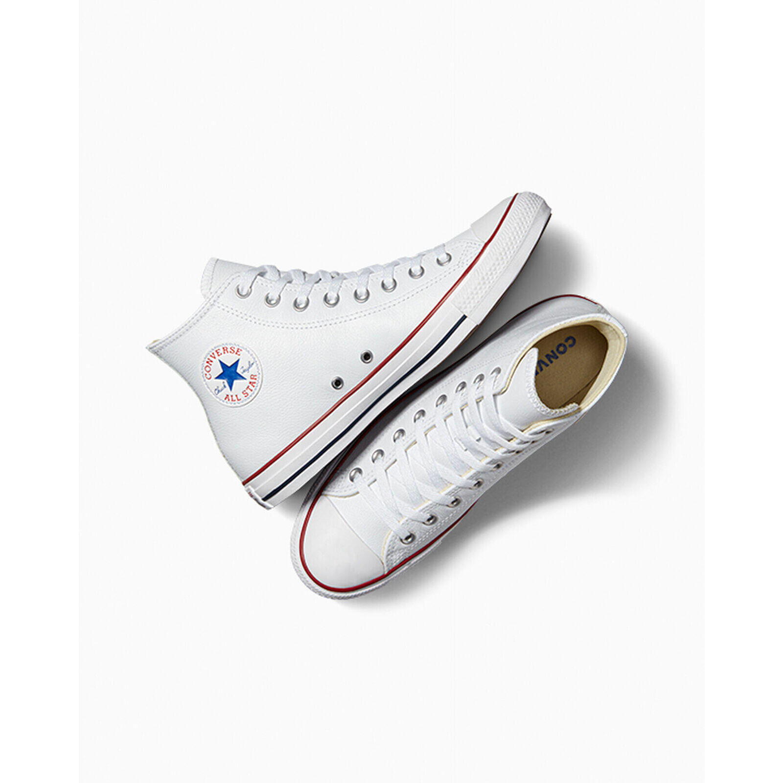 Baskets Converse Chuck Taylor HI Leather, Blanc, Unisexe 2/5