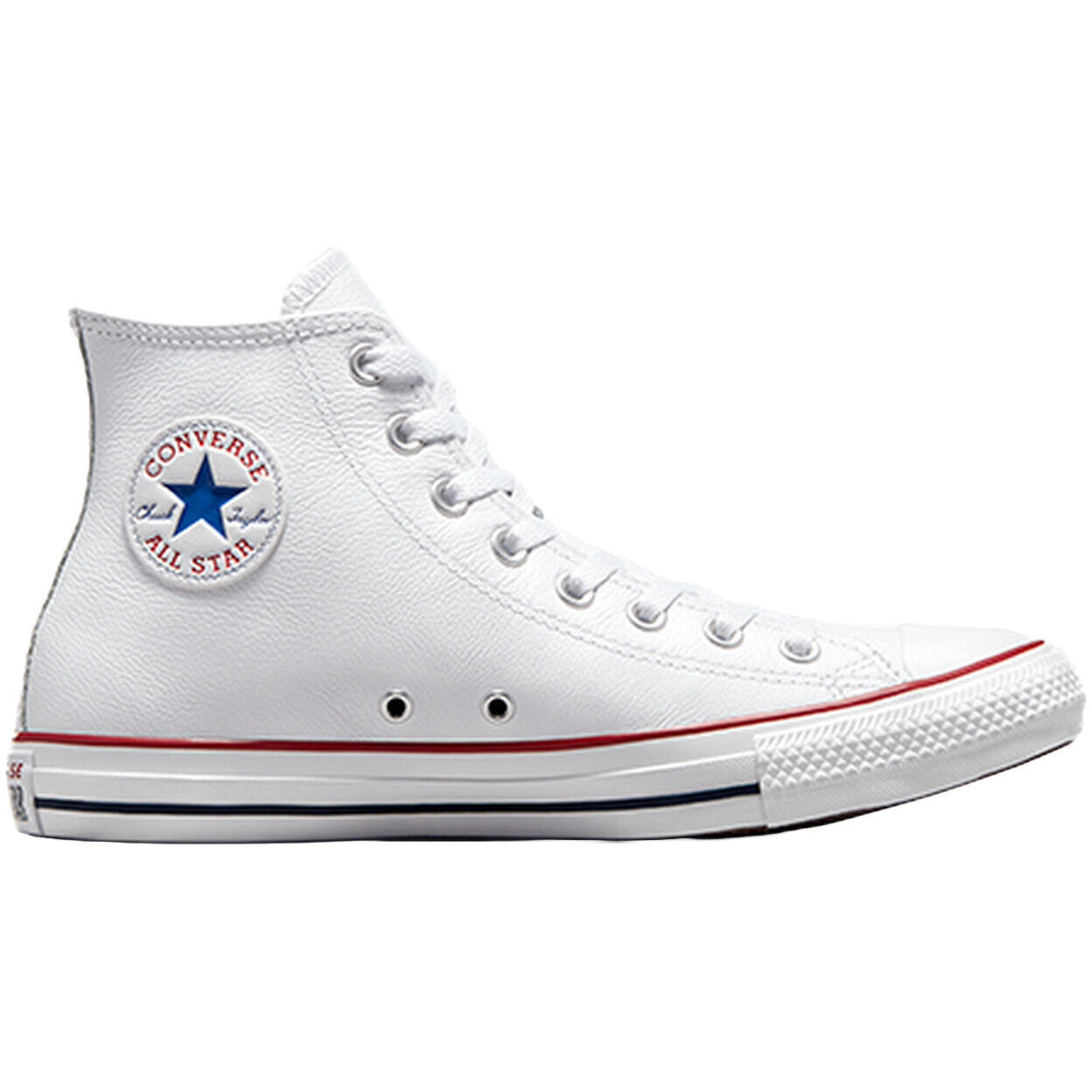 Converse - Baskets Converse Chuck Taylor Hi Leather, Blanc, Unisexe - Baskets - Blanc - 37,5 - Decathlon