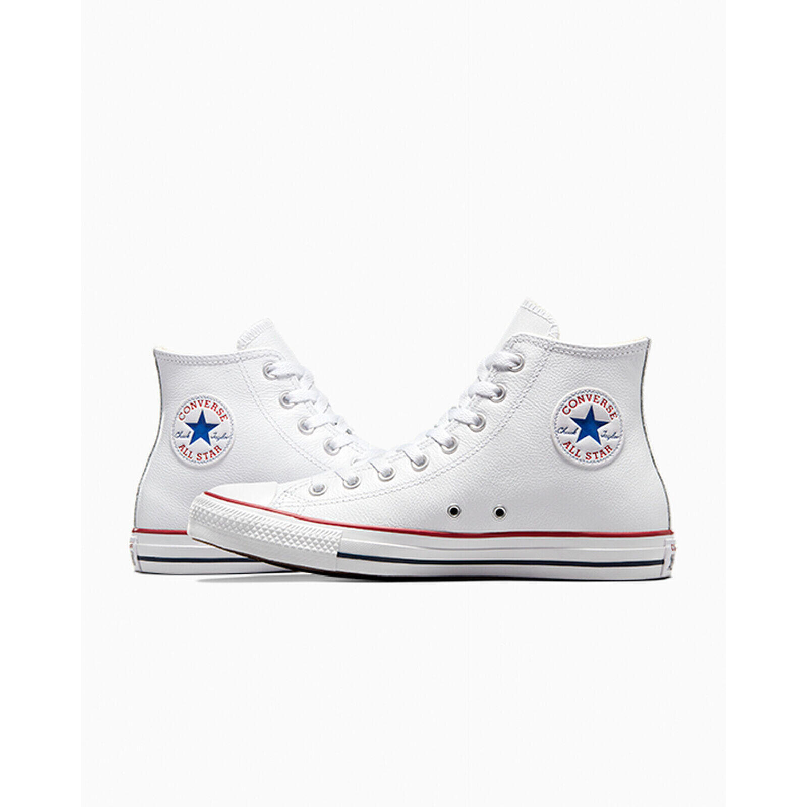 Baskets Converse Chuck Taylor HI Leather, Blanc, Unisexe 3/5