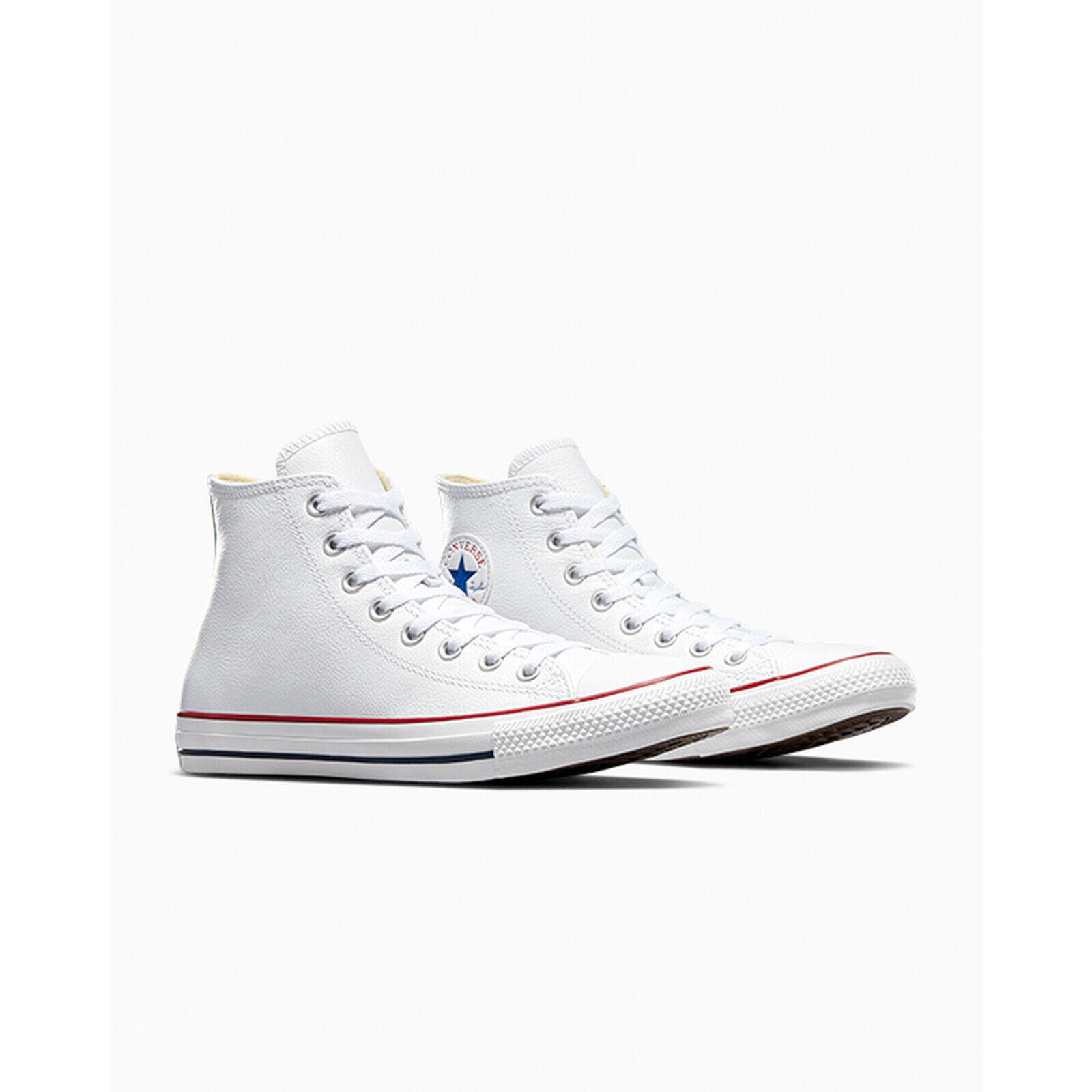 Baskets Converse Chuck Taylor HI Leather, Blanc, Unisexe 4/5