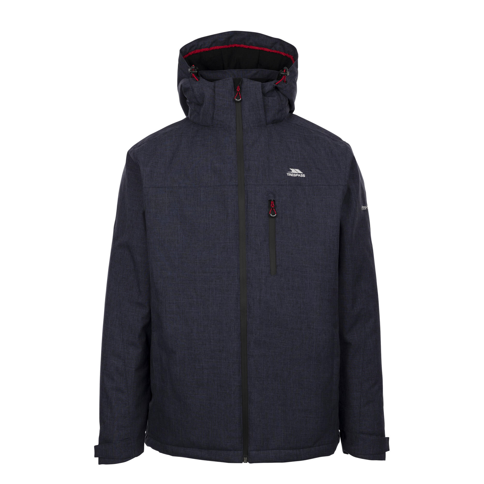 TRESPASS Mens Fyfinn Padded Waterproof Jacket (Navy Marl)