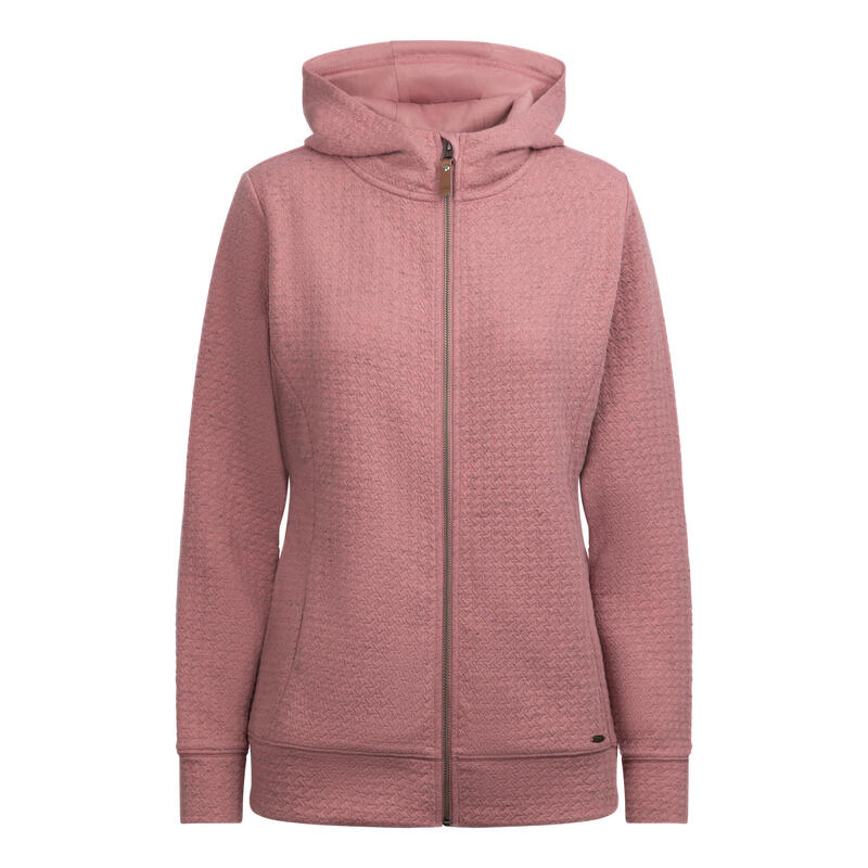 Sudadera con Cremallera Winnie para Mujer Morera Clara Jaspeada