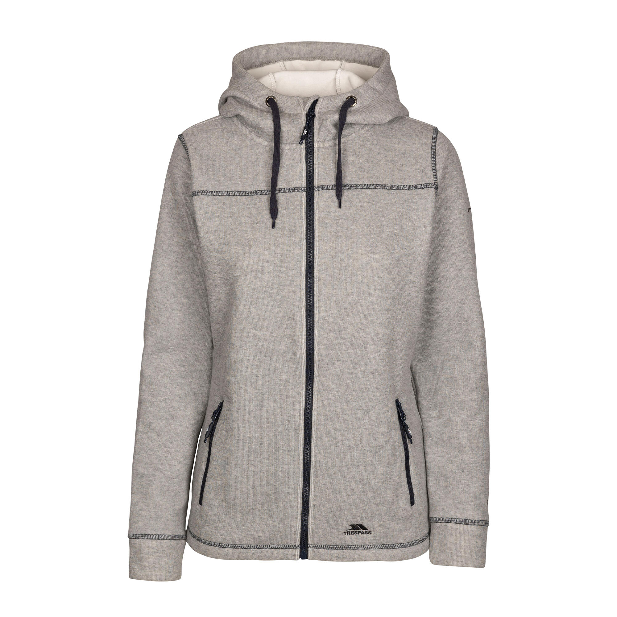 Trespass - Veste Polaire Runpal Femme (gris) - Sweat-shirt - Gris - S - Decathlon
