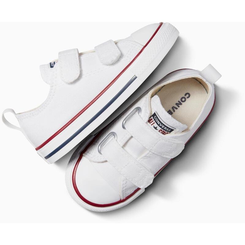 Baskets Converse Chuck Taylor All Star 2V Ox, Blanc, Enfants