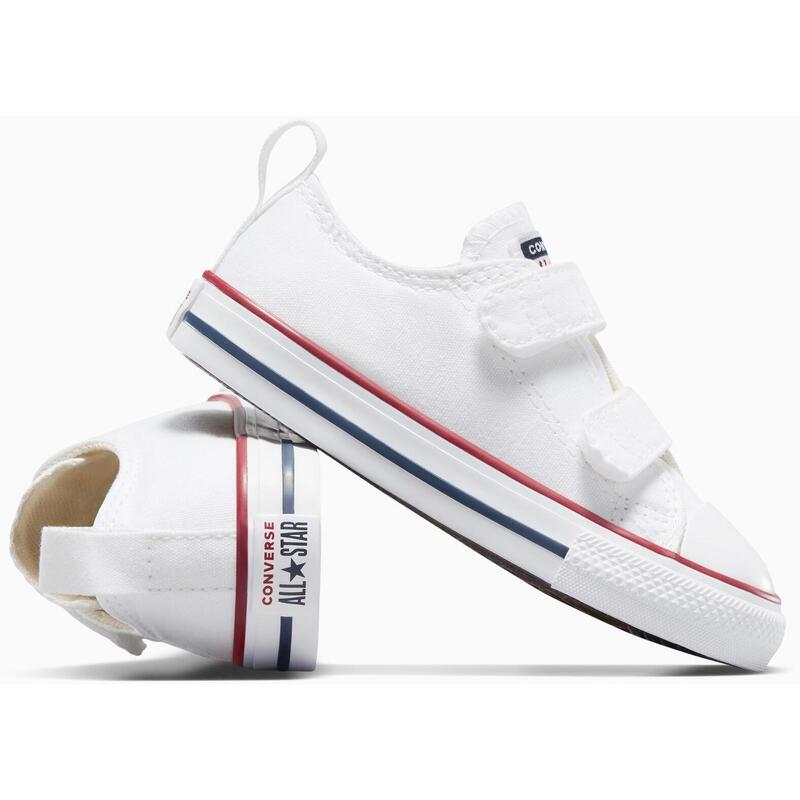 Baskets Converse Chuck Taylor All Star 2V Ox, Blanc, Enfants