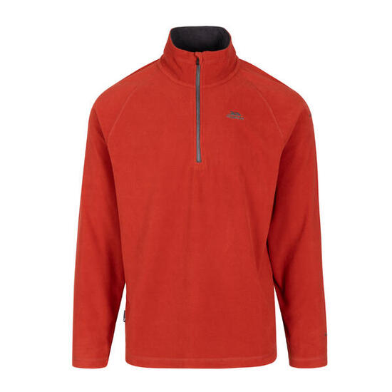 Polaire BLACKFORD Trespass Homme Rouge Sang col montant demi-zip