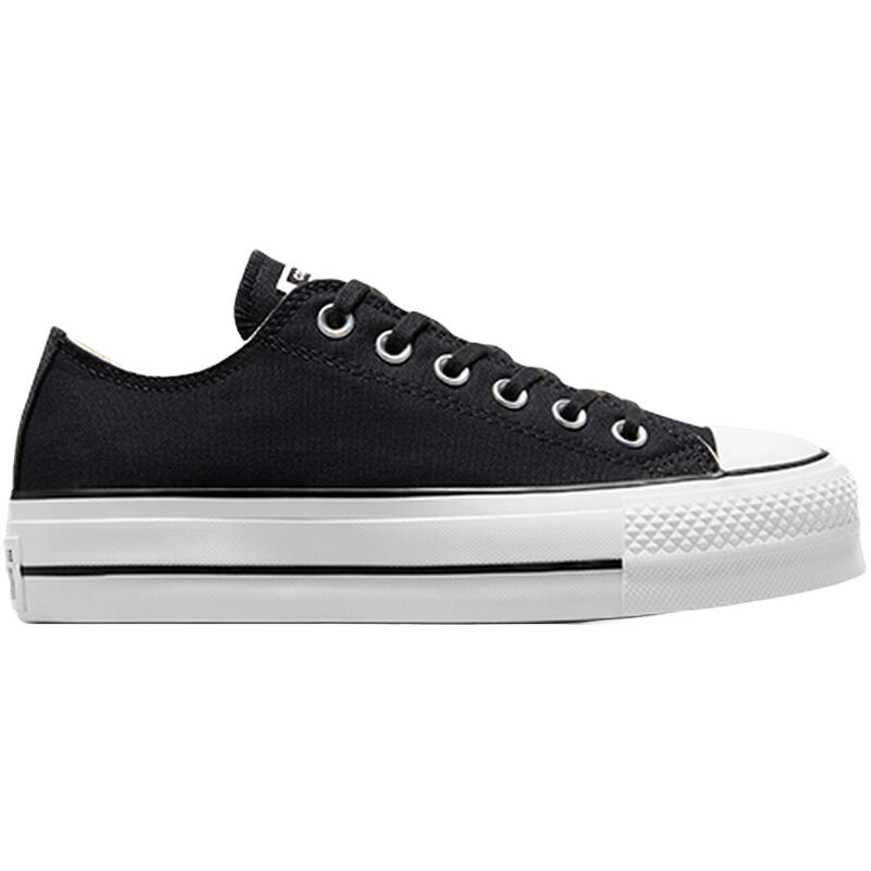 Deportivas con plataforma para Converse Chuck Taylor All, Negro, Mujer