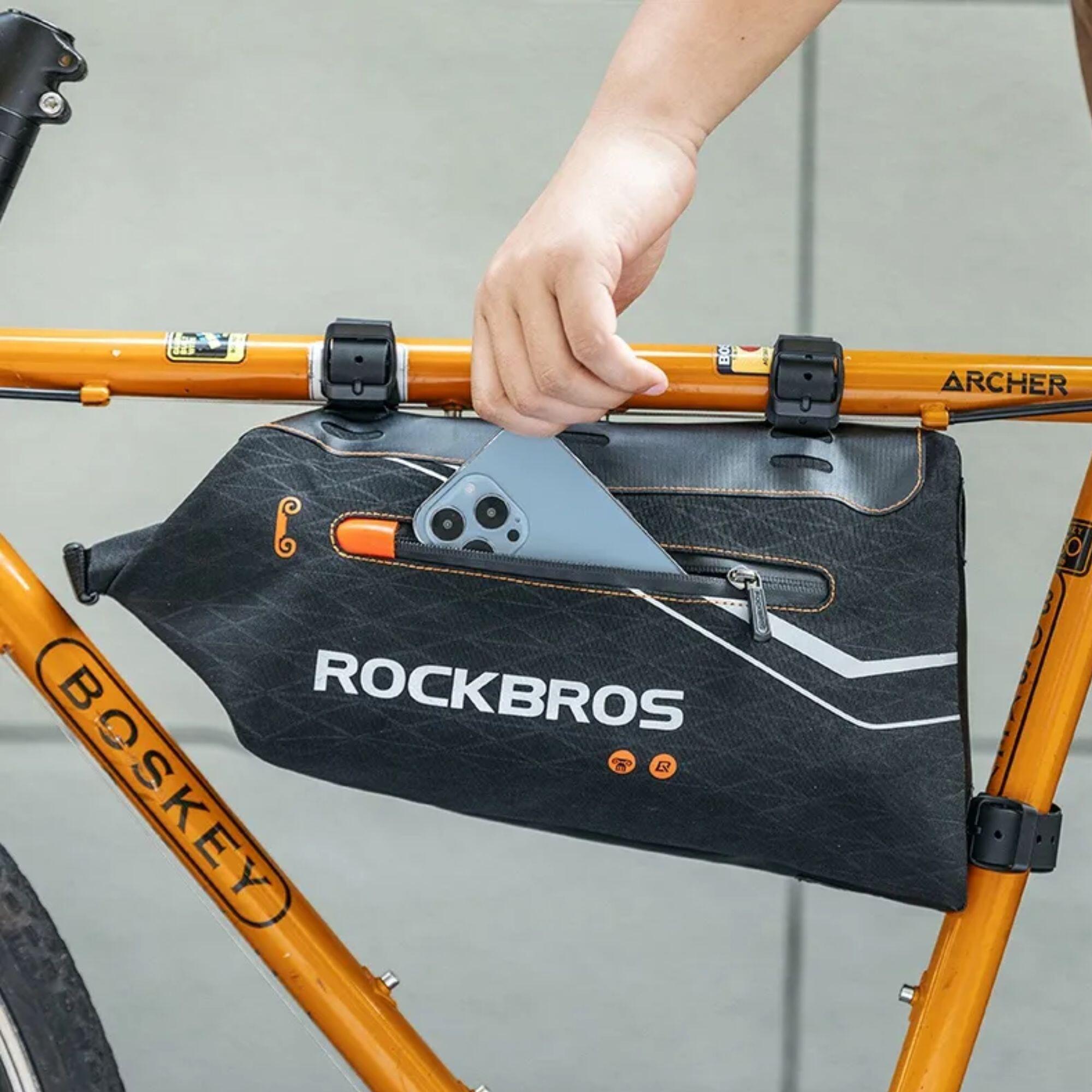 Torebka na ramę rowerową Rockbros 30120016001 zwijana 4/6