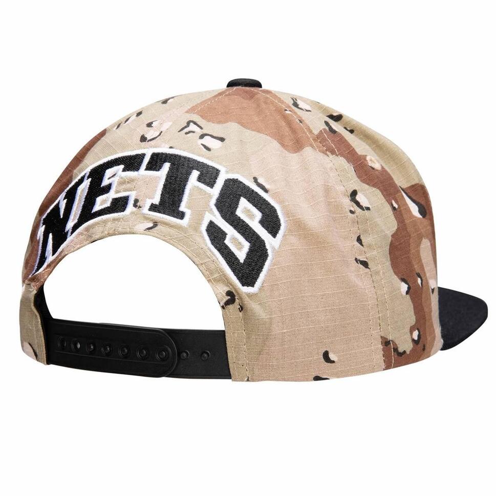 Czapka z daszkiem Mitchell & Ness NBA Brooklyn Nets Choco Camo -BNEYYPPPCAMO