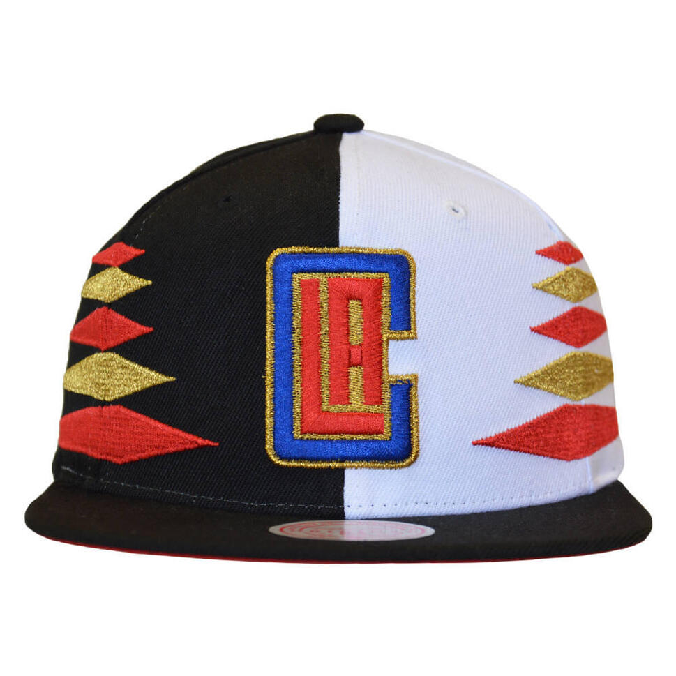 Czapka z daszkiem Mitchell & Ness NBA Diamond Los Angeles -HHSS1093-LACYYPPPBKWH
