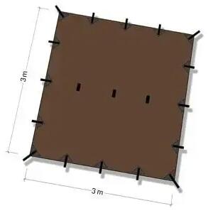 Палатка Tenda DD 3x3 Coyote Brown DD за гамаки