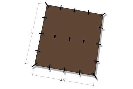 Namiot hamakowy Tenda DD 3x3 Prelata Coyote Brown DD