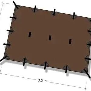 Платно Tenda M Coyote Brown DD Hammocks 350x240 cm