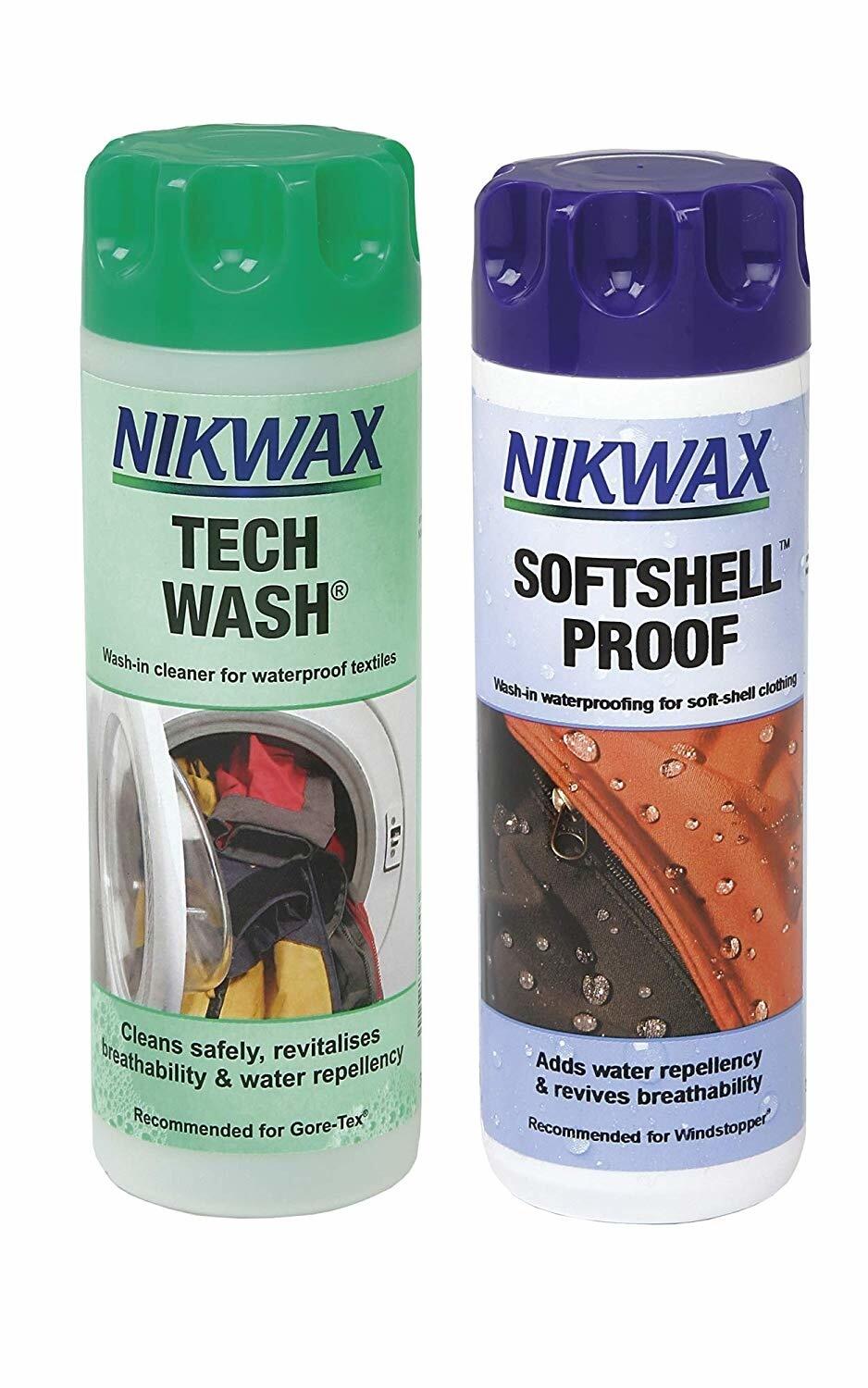 NIKWAX NikWax Twin 300ml voordeel set: Soft-shell Proof & Tech Wash