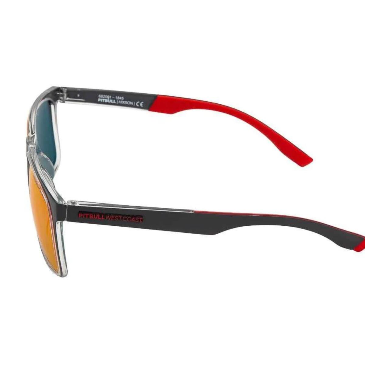 Okulary przeciwsłoneczne PitBull West Coast Hixson UV400 Szare/Czerwone 3/6