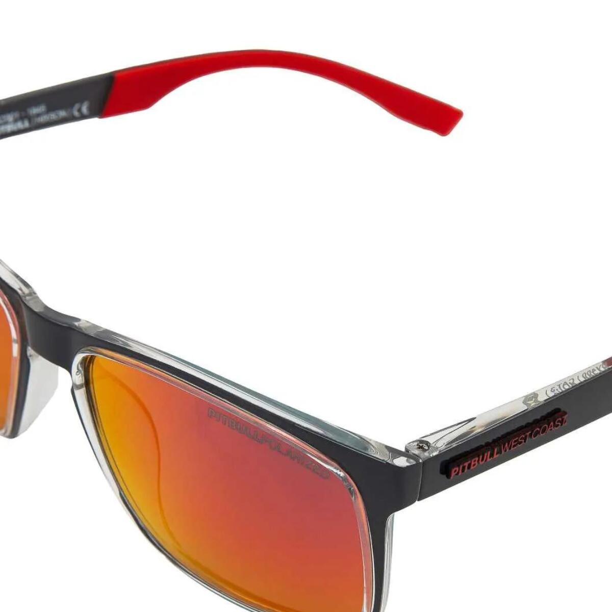 Okulary przeciwsłoneczne PitBull West Coast Hixson UV400 Szare/Czerwone 4/6