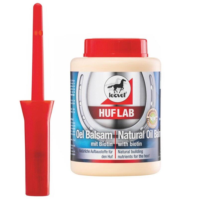 Hoof Lab Balsamo oleoso con Biotina ricostituente per zoccoli 500ml + pennello