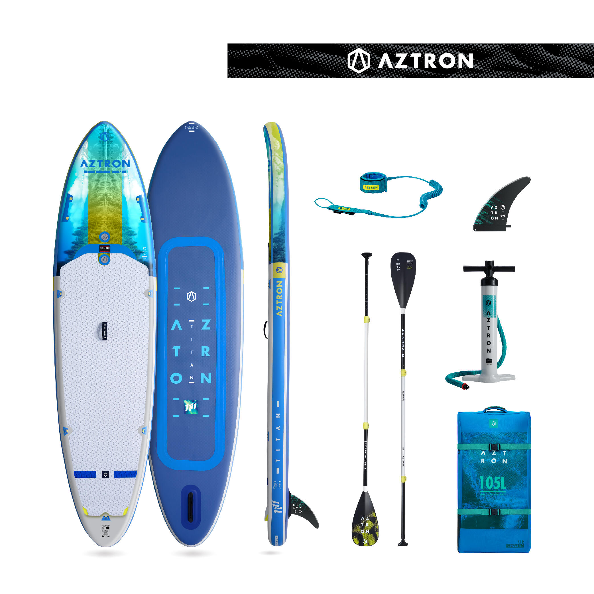 AZTRON Nafukovací paddleboard SUP TITAN 3.0 11'11"