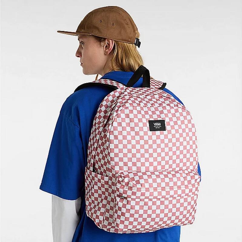 Mochilas Hombre Vans Old Skool Check Backpa Naranja