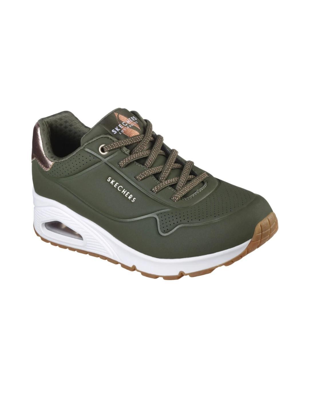 Women's Green Skechers Sneakers 3/5