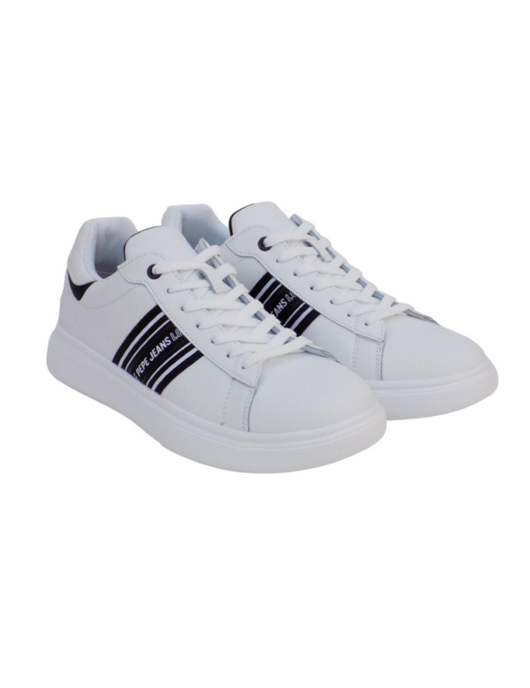 Des baskets pour homme Pepe jeans blancs 2/4