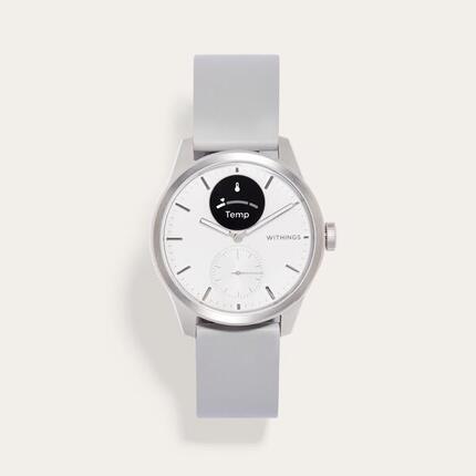 WITHINGS ScanWatch 2 - Montre connectée santé ECG SpO2 température 42mm Blanc