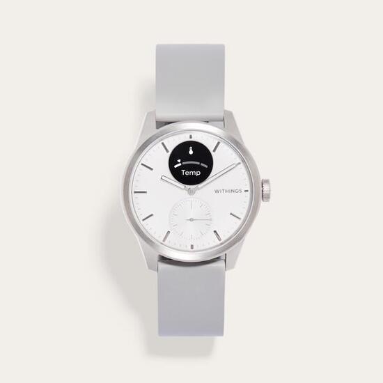 WITHINGS ScanWatch 2 - Montre connectée santé ECG SpO2 température 42mm Blanc