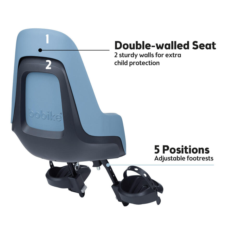 Fotelik rowerowy dla dzieci ONE Mini, Citadel Blue