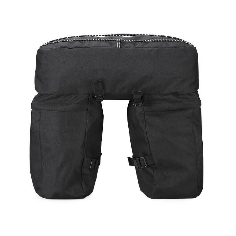 Sacoches Double XL 60 Litres Noir avec housse de pluie