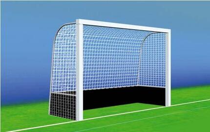 2er-Set Hockeytornetze 4mm Maschenweite 45mm, Farbe: blau