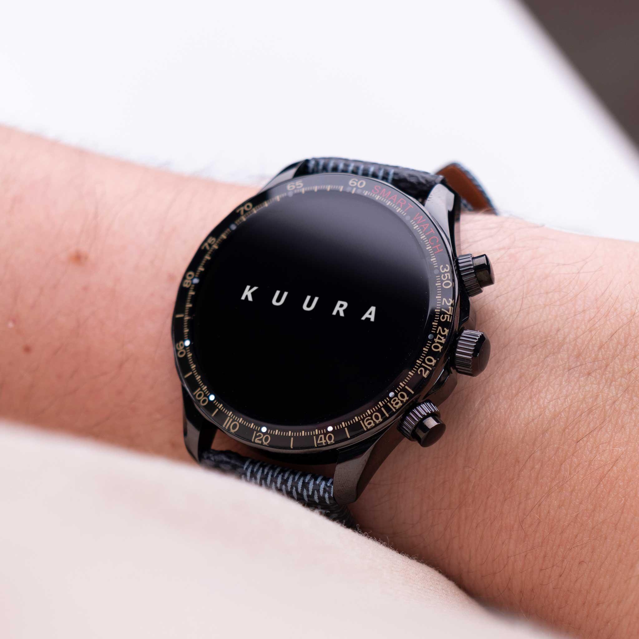 Kuura smartwatch FM1 V3, Zwart 3/5