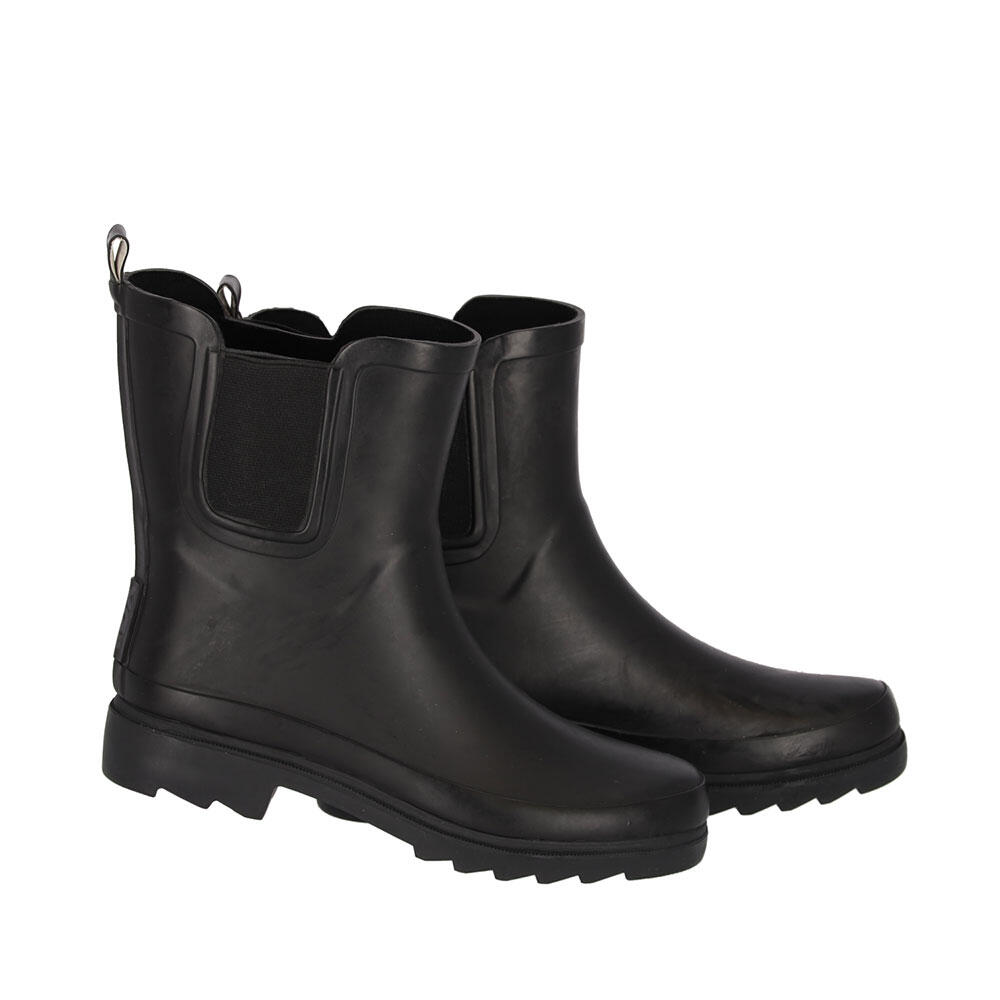 XQ Dames Regenlaarzen Chelsea Rubber Zwart XQ FOOTWEAR Decathlon