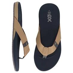 XQ - Teenslipper Heren - Cushioned - Navy/Beige - flip flops heren - Slippers 2/4