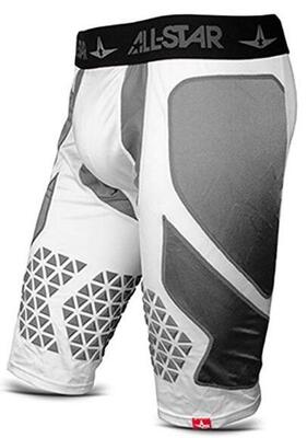 All Star CPS-S7 Catchers Pantaloncini Protettivi Interni XXL Bianchi