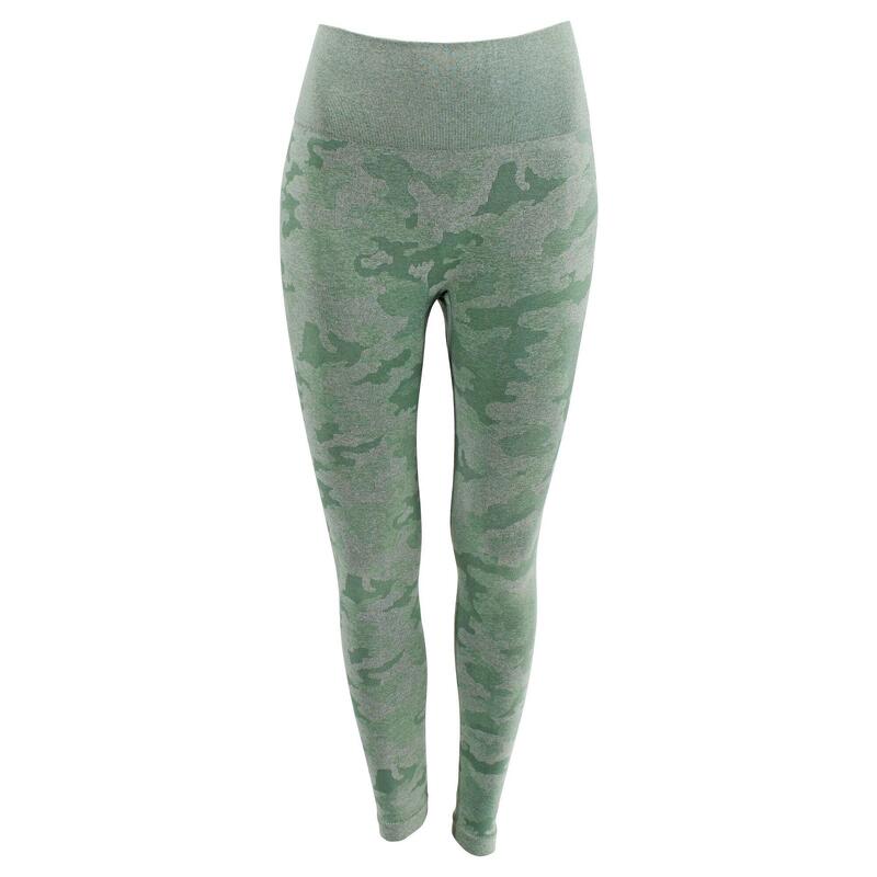 Legging Sport Femme Camo Vert