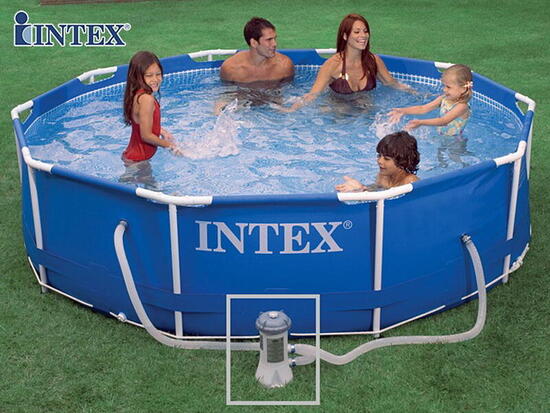 Kit piscine tubulaire Intex METAL FRAME Ø 3.05m x 0.76m