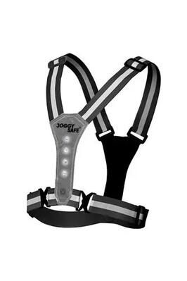 Joggy safe hardloopvest met verlichting antraciet