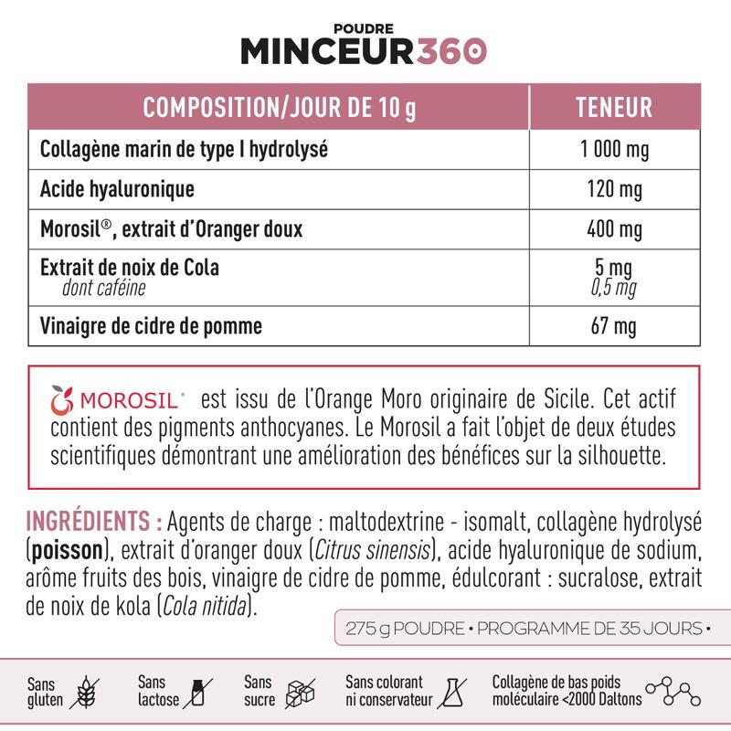 Vetverbranders - Afslankmiddel 360 Morosil Poeder (275g) - Vruchten Van Het Bos