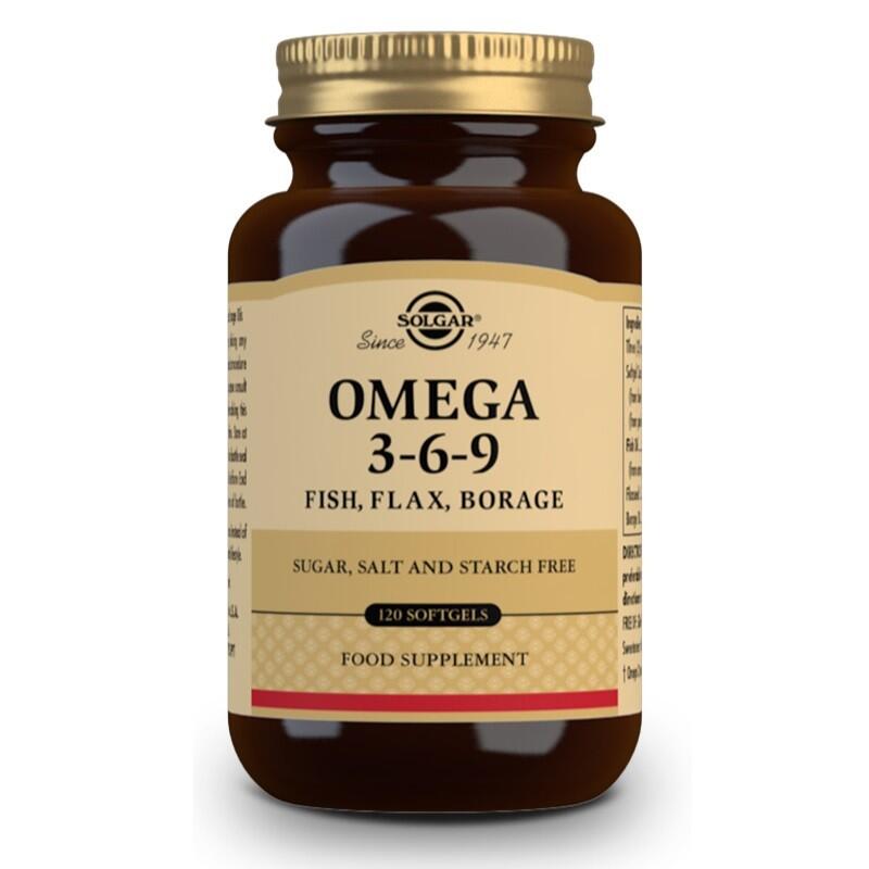 SOLGAR Omega 3-6-9 (120) Cápsulas Blandas