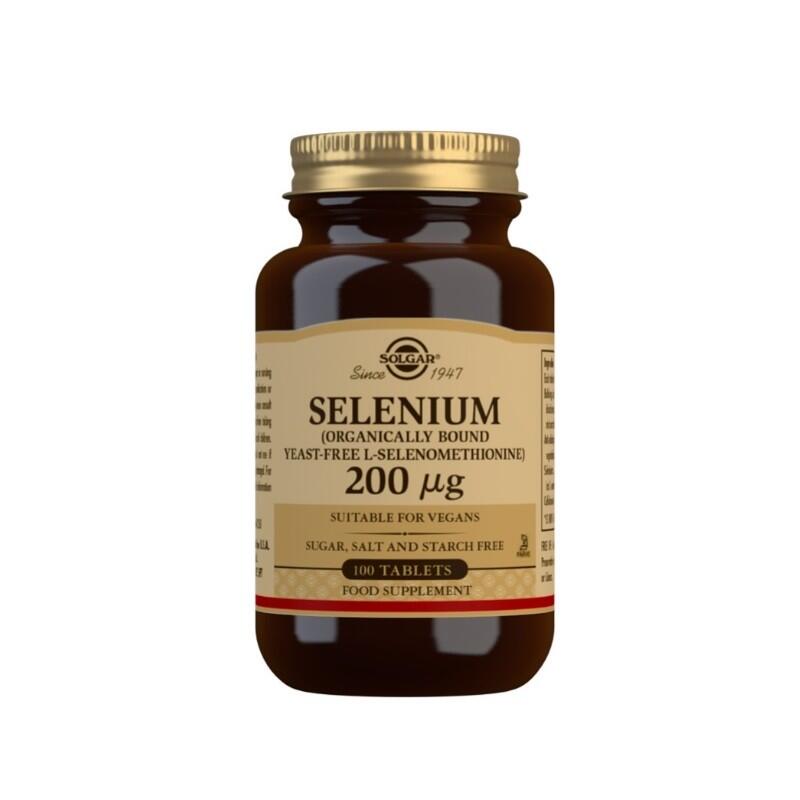 SOLGAR Selenio 200mcg (Sin Levadura) 100 comprimidos