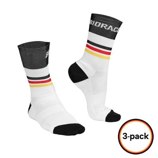 Calze Ciclismo (3-Pack) - Bianco - Official BDR