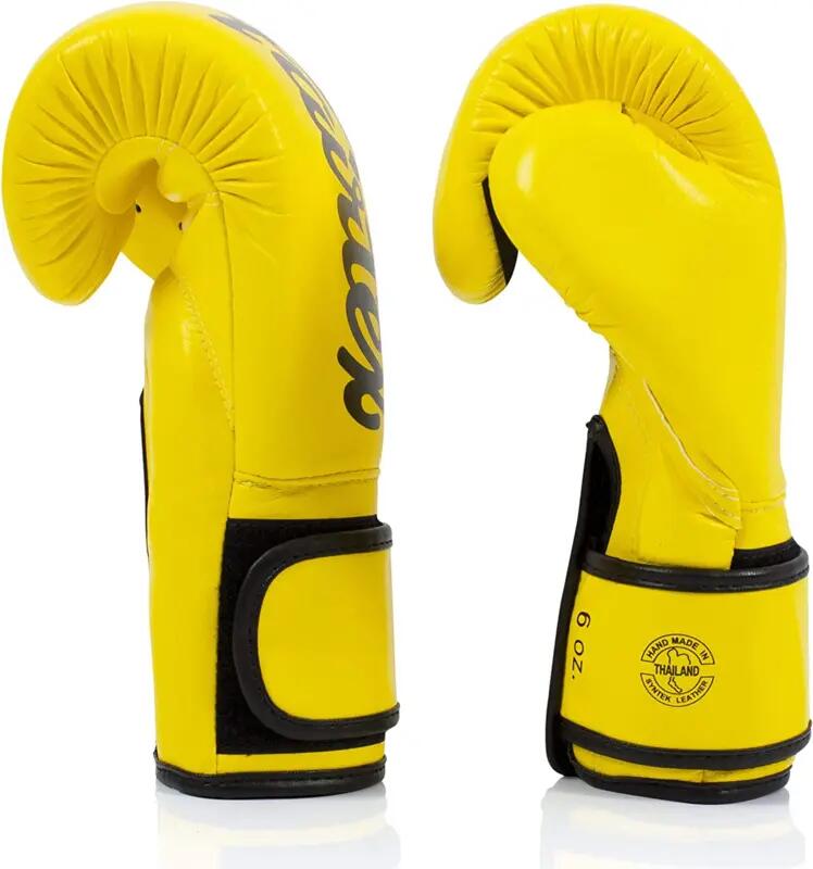 Fairtex Boxhandschuhe BGV14 Mikrofaser 12 OZ Farbe GELB 4/4