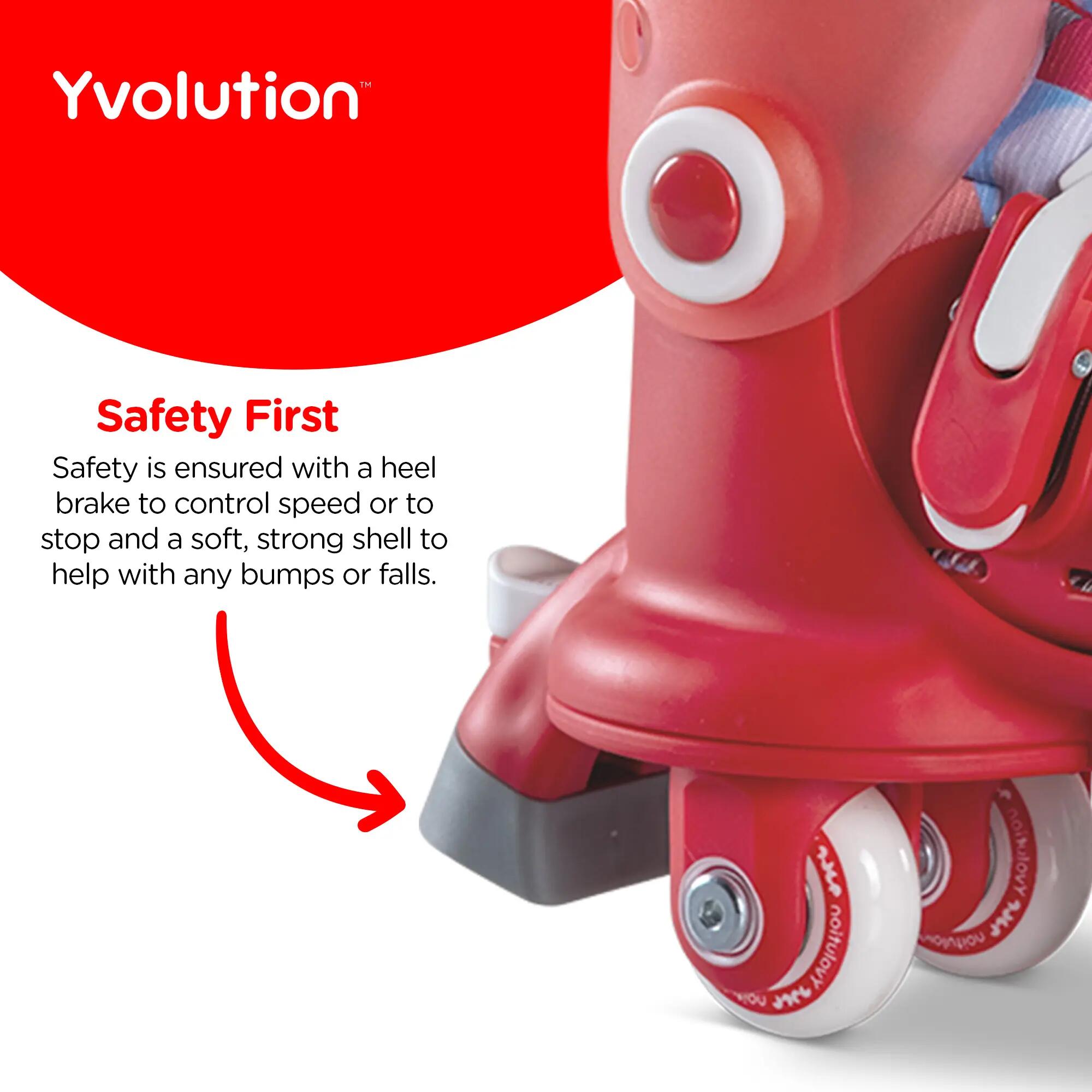 Rollers d'apprentissager - rouge (29-33) Yvolution 4/4